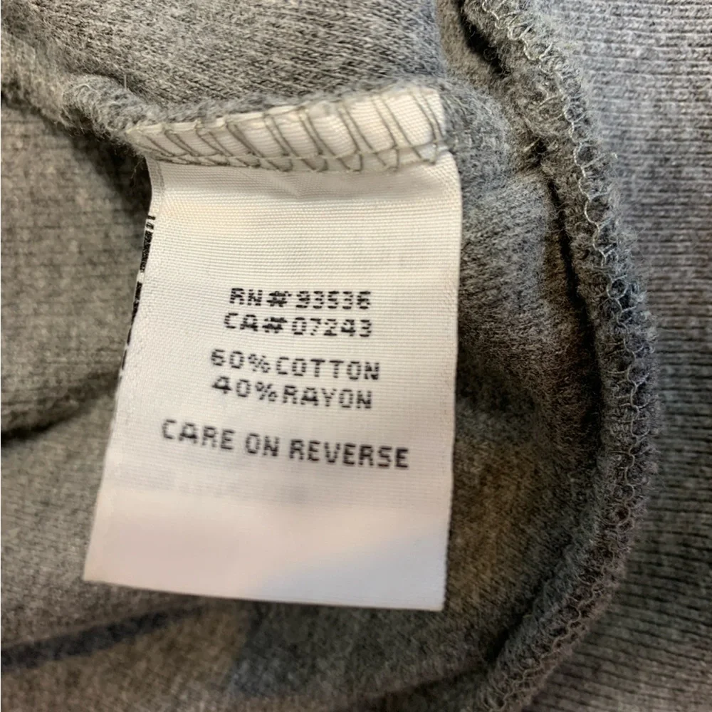 Marc Ecko Gray Full Zip Mock Neck Cut & Sew Sweatshirt/Sweater Men's Size Small